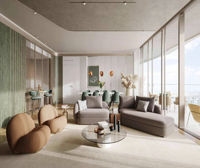 Iconic residences living room
